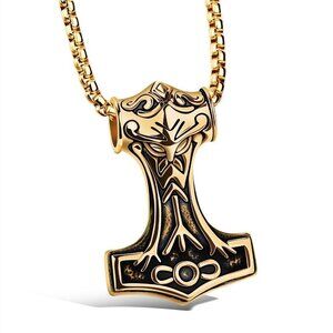 ❤️Thor's Hammer Pendant Necklace for women/men, N90201P135